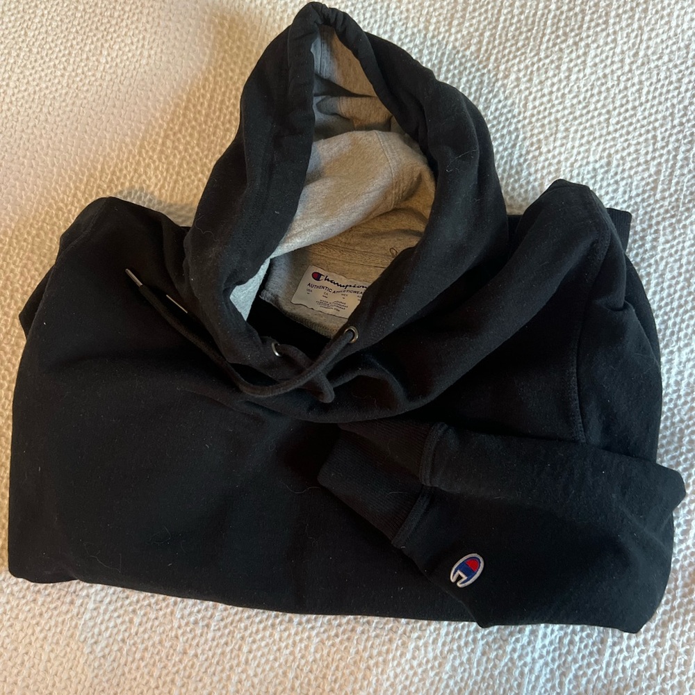 Champion Gray and Black Athletic Hoodie